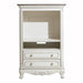 Cinderella Armoire in White/Gray - 1386NW-7 image