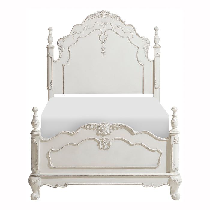 Cinderella Twin Bed in Gray/White - 1386TNW-1 image