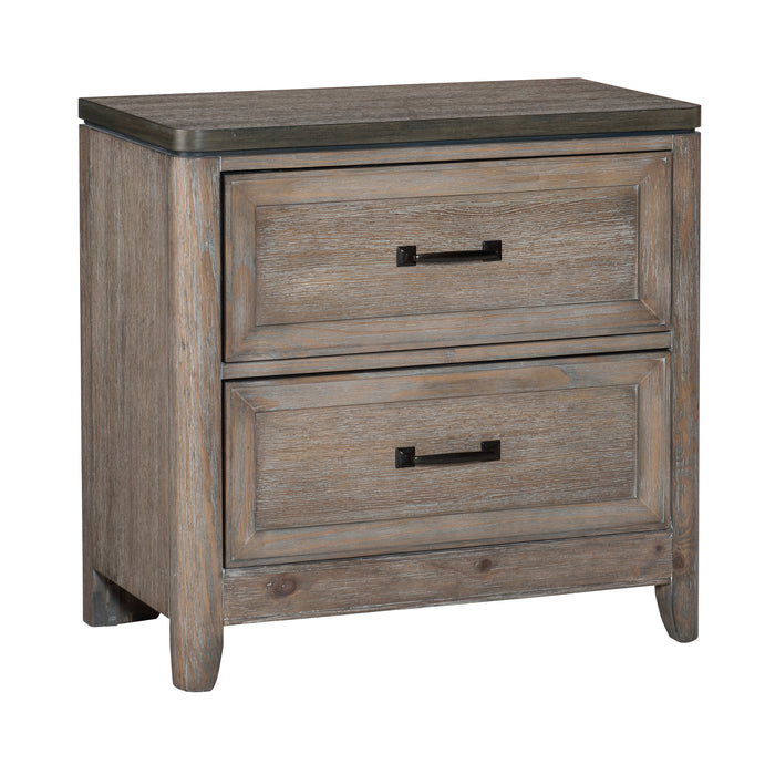 Newell Nightstand in Brown/Espresso - 1412-4