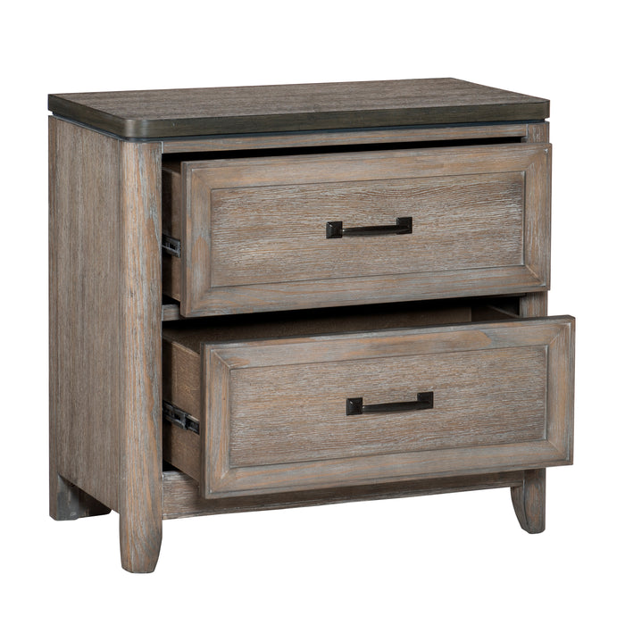 Newell Nightstand in Brown/Espresso - 1412-4