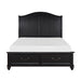 Herman Queen Platform Bed with Footboard Storage in Gray/Brown - 1420-1 image