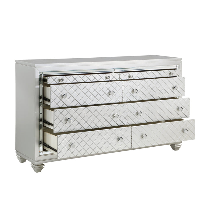 Leesa Dresser in Gray/Metallic/Silver - 1430-5