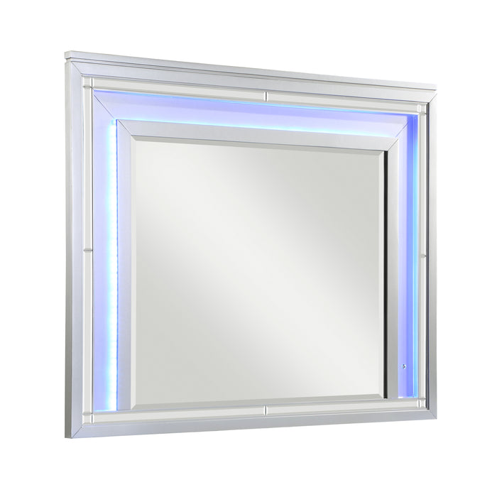 Leesa Mirror in Gray/Metallic/Silver - 1430-6