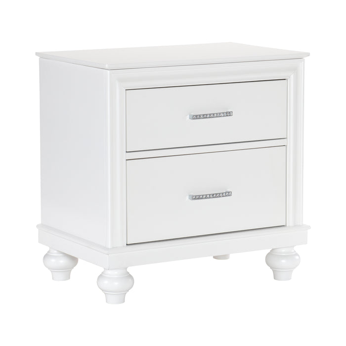 Aria Nightstand in White - 1436W-4