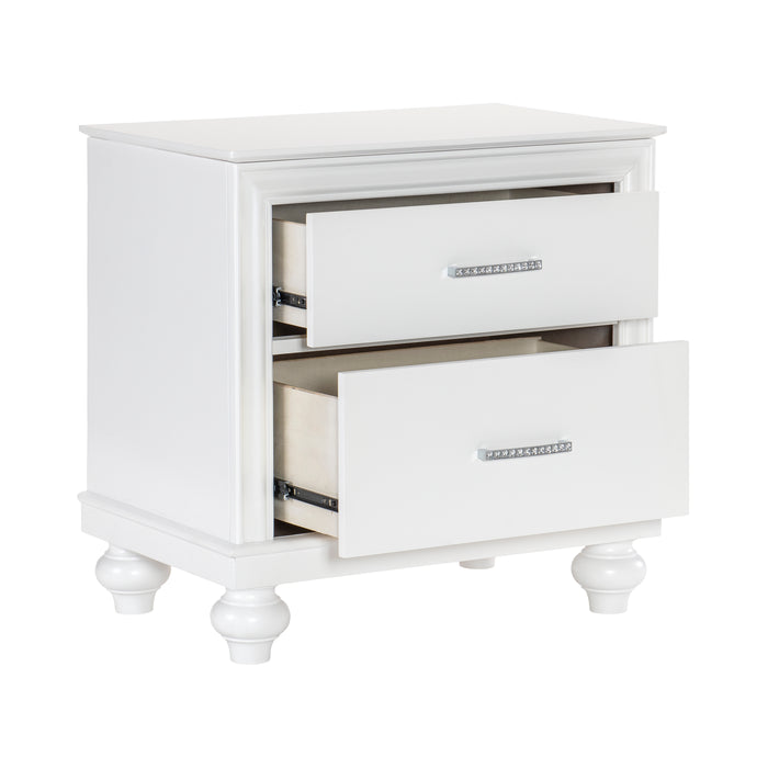 Aria Nightstand in White - 1436W-4