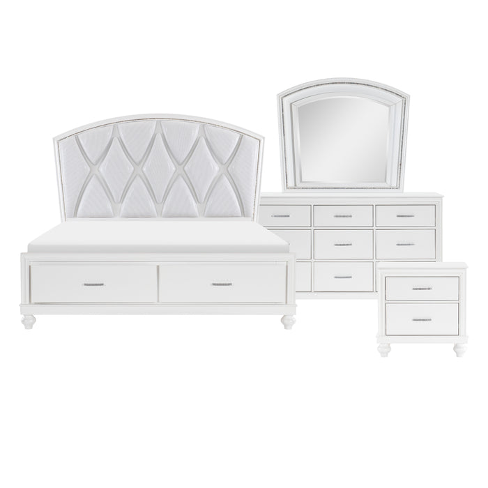 Aria 4pc Set (QB+NS+DR+MR) in White - 1436W-1*4 image