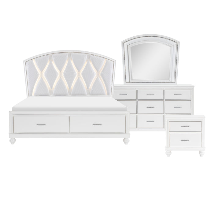 Aria 4pc Set (QB+NS+DR+MR) in White - 1436W-1*4