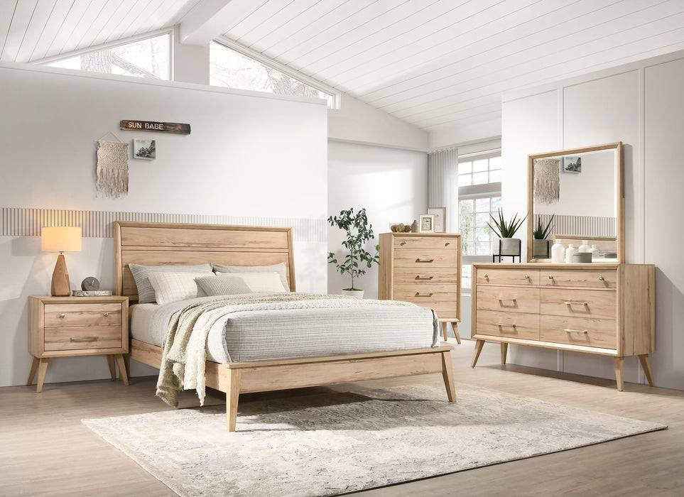 Marrin Queen Bed in Natural - 1444-1