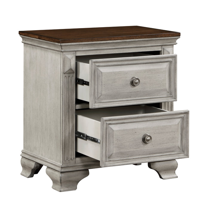 Marquette Nightstand in Brown/Gray - 1449-4