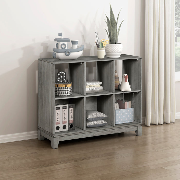 Garretson Bookcase in Gray - 1450-17