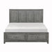 Garretson Eastern King Platform Bed with Footboard Storage in Gray - 1450K-1EK image