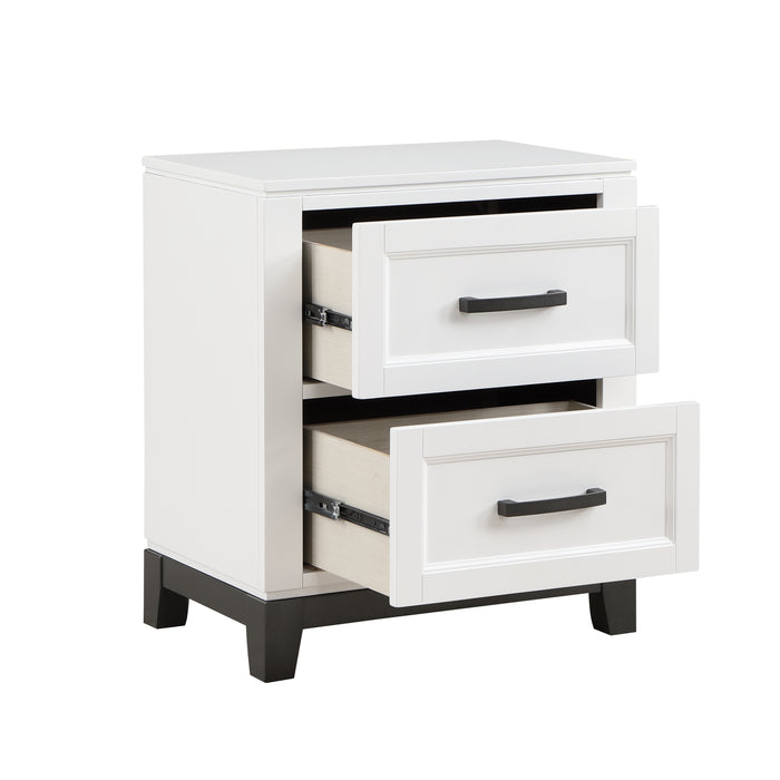 Garretson Nightstand in White - 1450WH-4