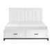 Garretson Eastern King Platform Bed with Footboard Storage in White - 1450WHK-1EK image