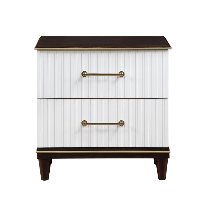 Niles Nightstand in Cherry/Gold/White - 1451-4 image