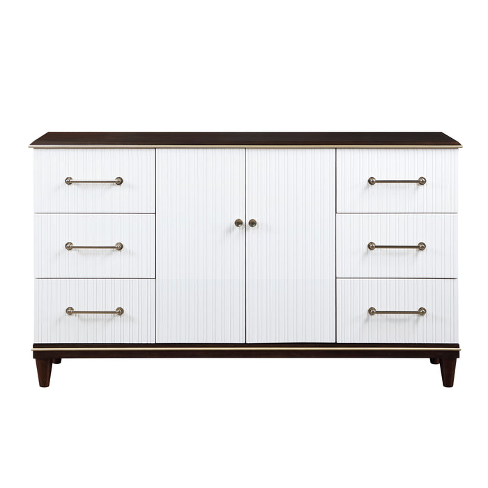 Niles Dresser in Gold/White/Cherry - 1451-5 image