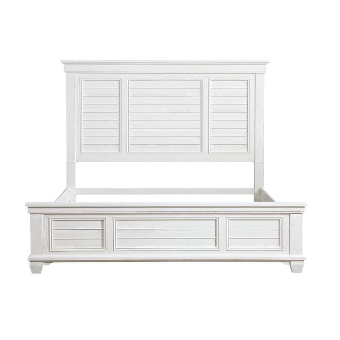 Mackinac Queen Bed in White - 1454-1