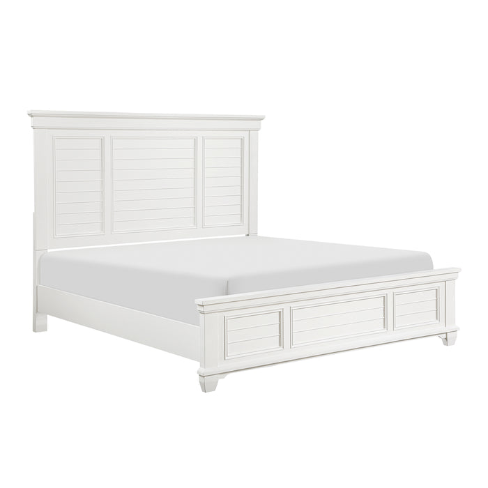 Mackinac Queen Bed in White - 1454-1