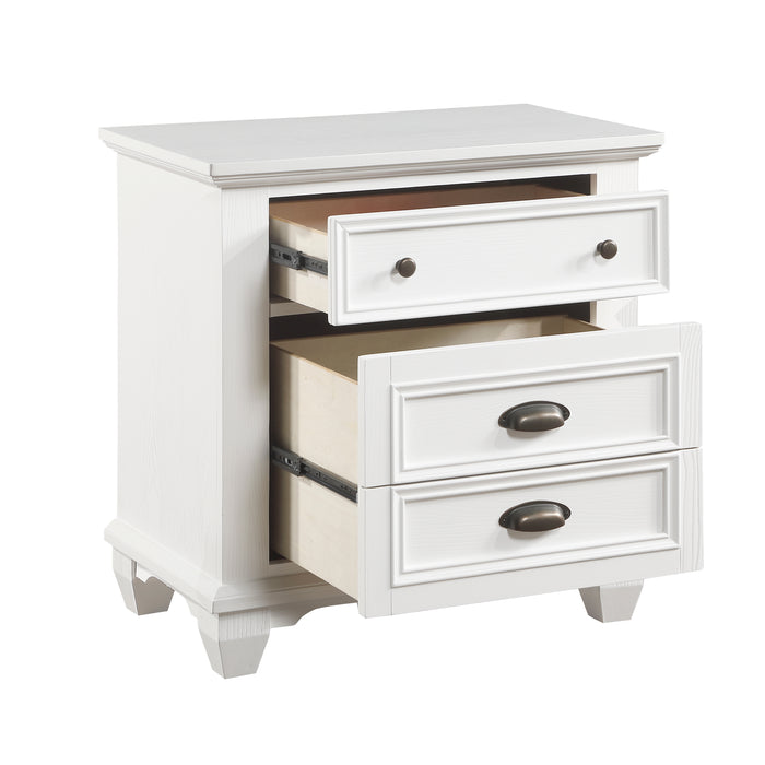 Mackinac Nightstand in White - 1454-4