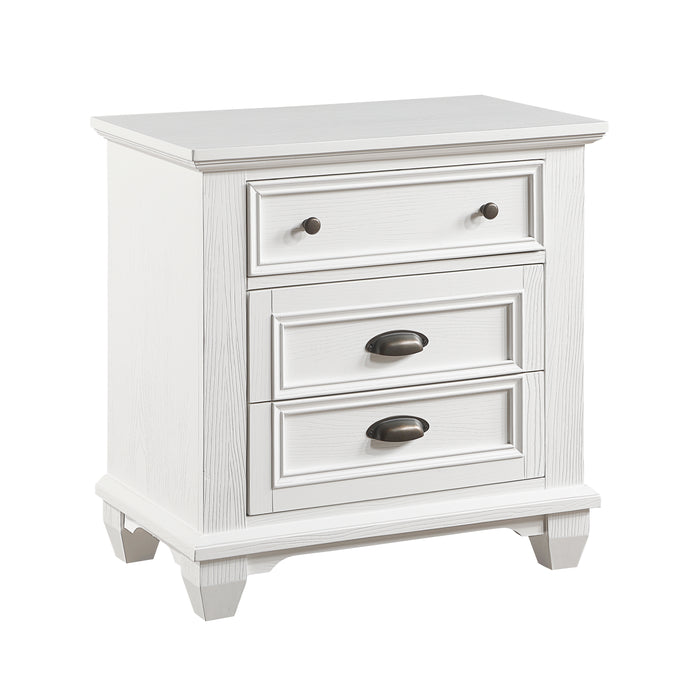 Mackinac Nightstand in White - 1454-4