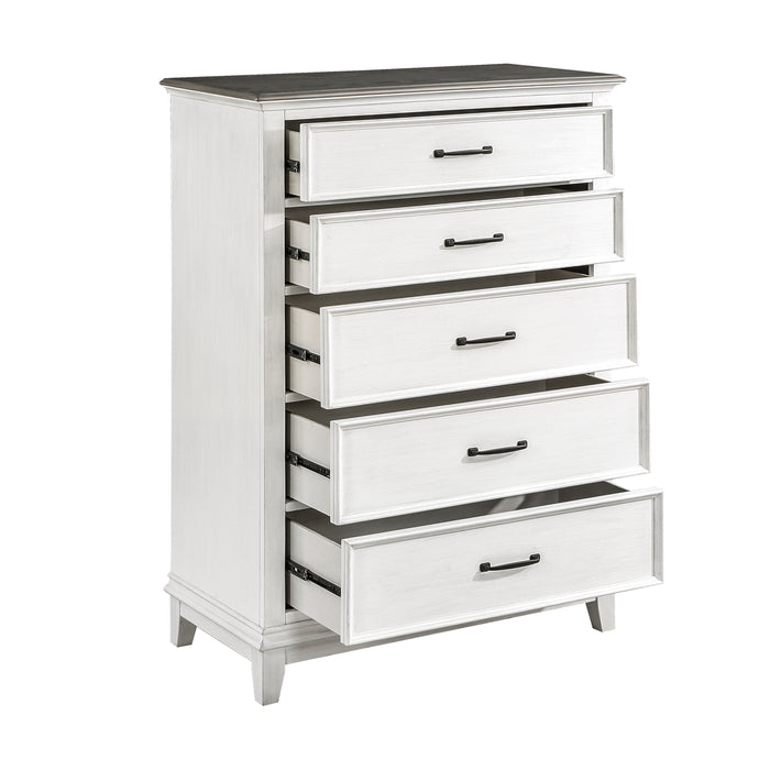 Chesterton Chest in Brown/White - 1463-9