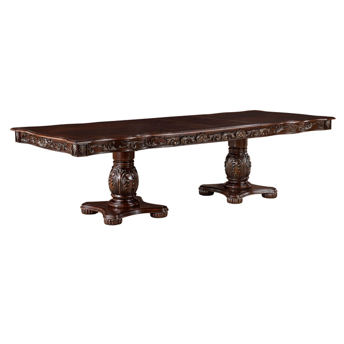 Adelina Dining Table in Cherry/Gold - 1468-108*