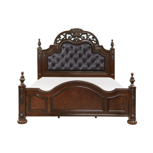 Adelina Eastern King Bed in Cherry - 1468K-1EK image