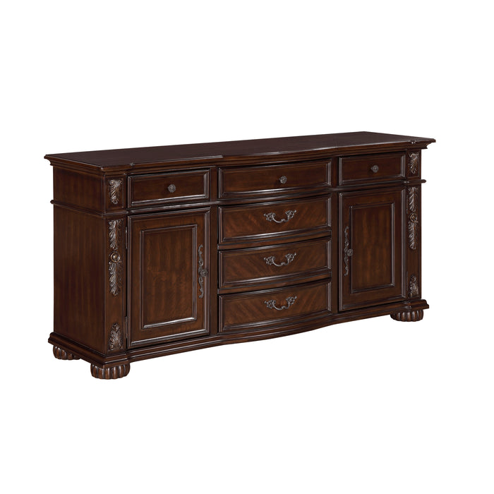 Adelina BUFFET/SERVER in Cherry/Gold - 1468-55