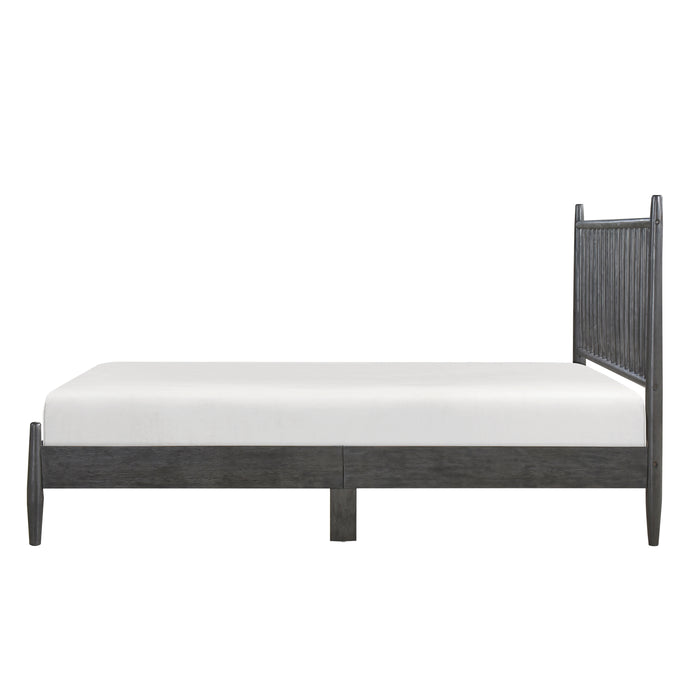 Brickell Queen Platform Bed in Gray - 1490GY-1