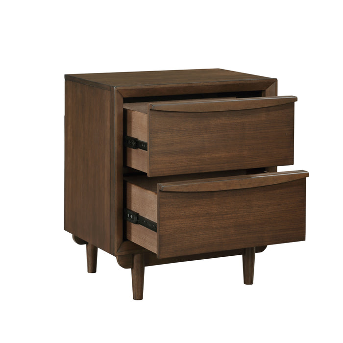 Astrid Nightstand in Brown/Walnut - 1501-4