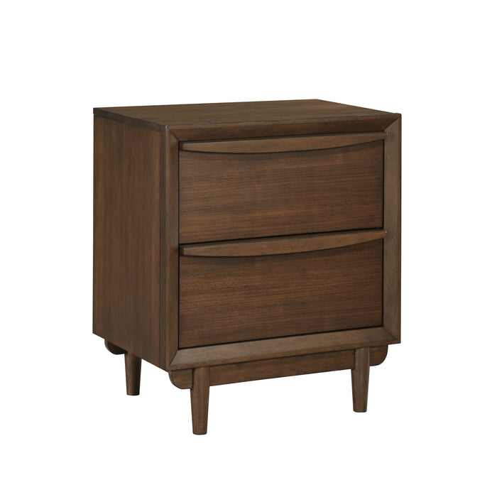 Astrid Nightstand in Brown/Walnut - 1501-4