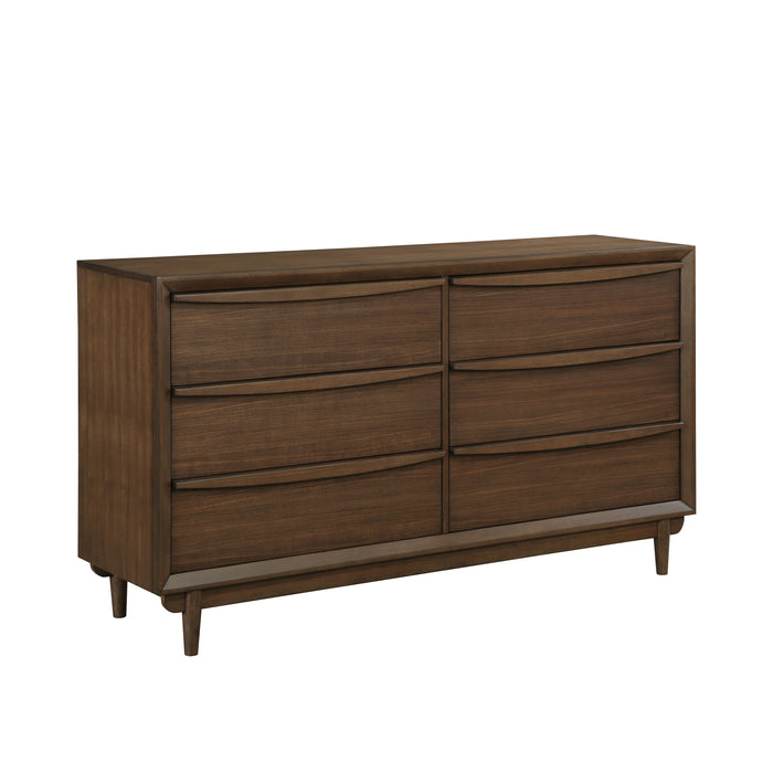 Astrid Dresser in Brown/Walnut - 1501-5