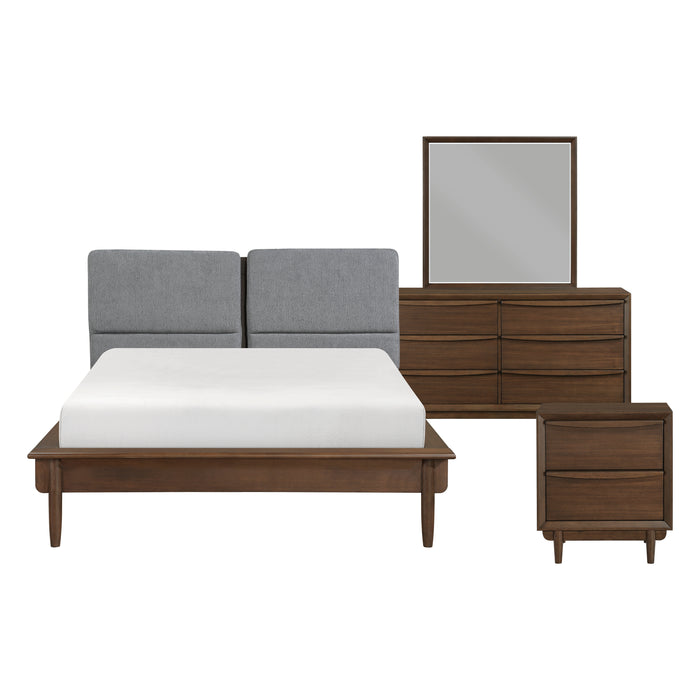 Astrid 4pc Set (QB+NS+DR+MR) in Brown/Walnut - 1501-1*4 image