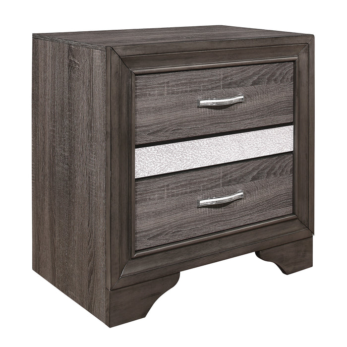 Luster Nightstand in Gray - 1505-4