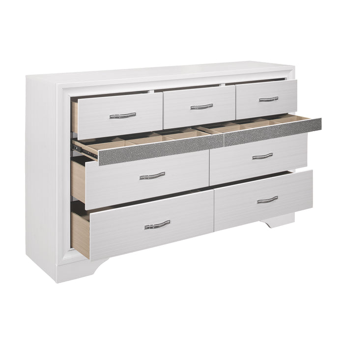 Luster Dresser in White - 1505W-5