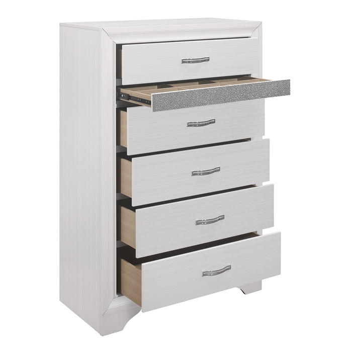 Luster Chest in White - 1505W-9