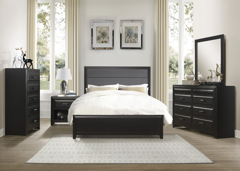 Cordelia Dresser in Espresso/Gray - 1517-5