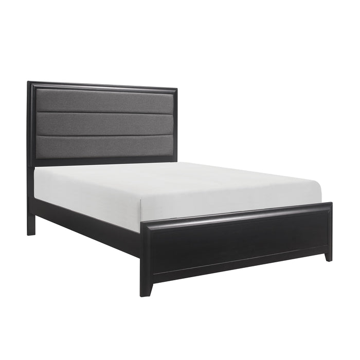 Cordelia Eastern King Bed in Gray/Espresso - 1517K-1EK