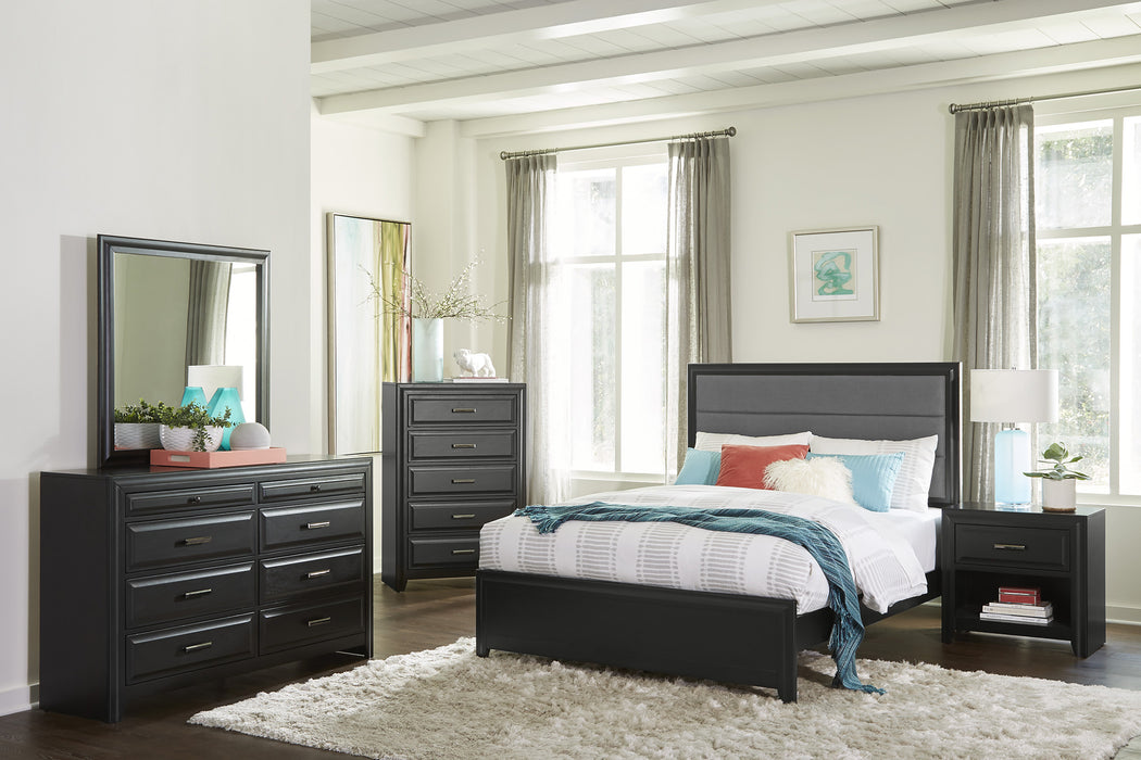 Cordelia Eastern King Bed in Gray/Espresso - 1517K-1EK