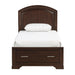 Hudson Twin Platform Bed with Footboard Storage in Cherry - 1520CHT-1 image