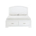 Hudson Full Platform Bed with Footboard Storage in White - 1520WHF-1 image