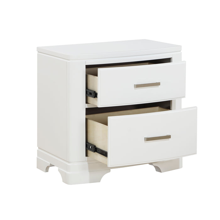 Hudson Nightstand in White - 1520WH-4