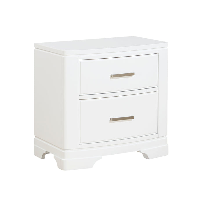 Hudson Nightstand in White - 1520WH-4