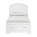 Hudson Twin Platform Bed with Footboard Storage in White - 1520WHT-1 image