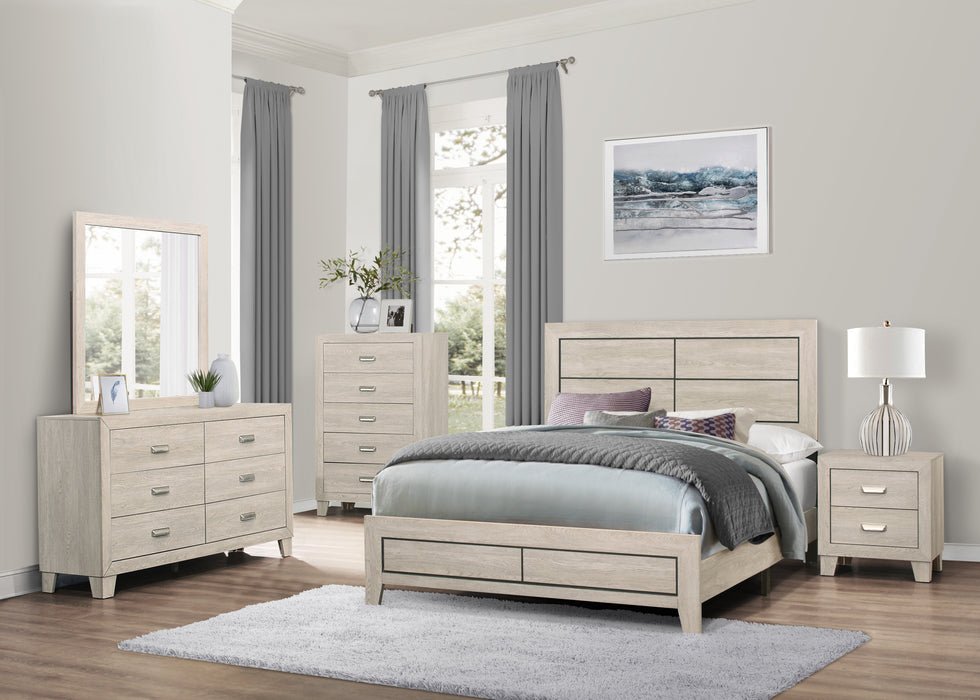 Quinby Queen Bed in Brown - 1525-1