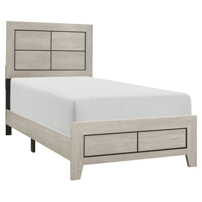 Quinby Twin Bed in Brown - 1525T-1