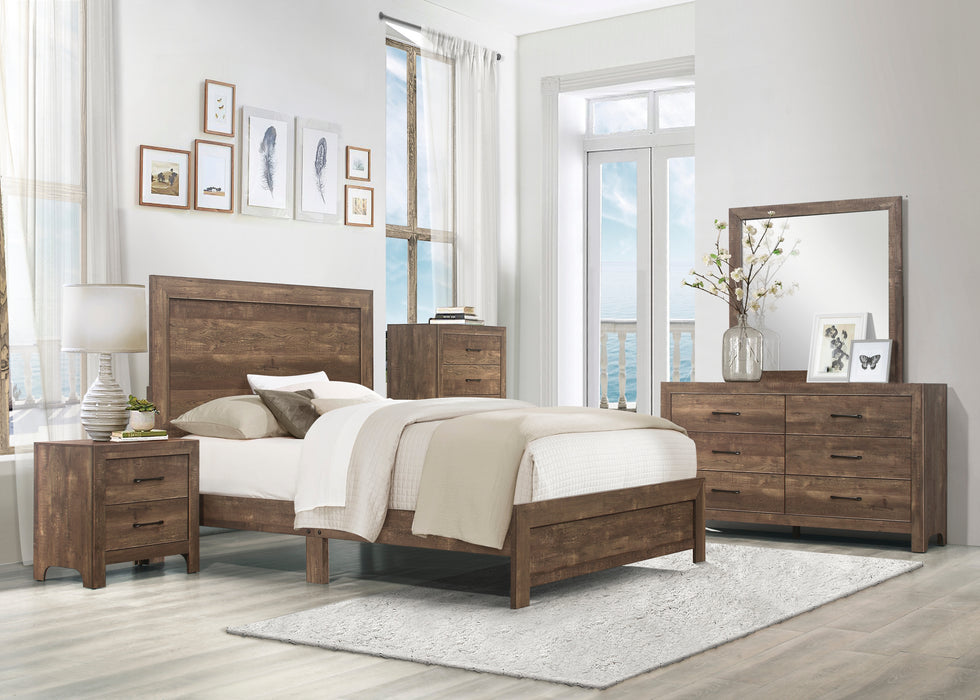 Corbin Full Bed in a Box in Brown - 1534F-1