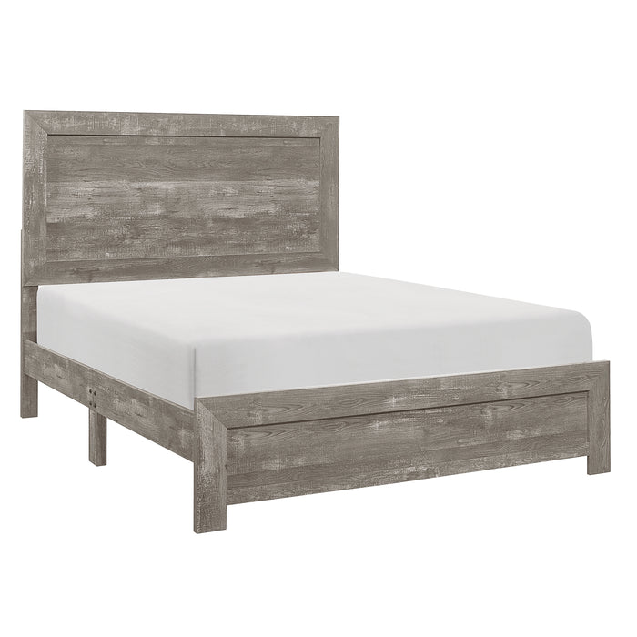 Corbin Queen Bed in a Box in Gray - 1534GY-1