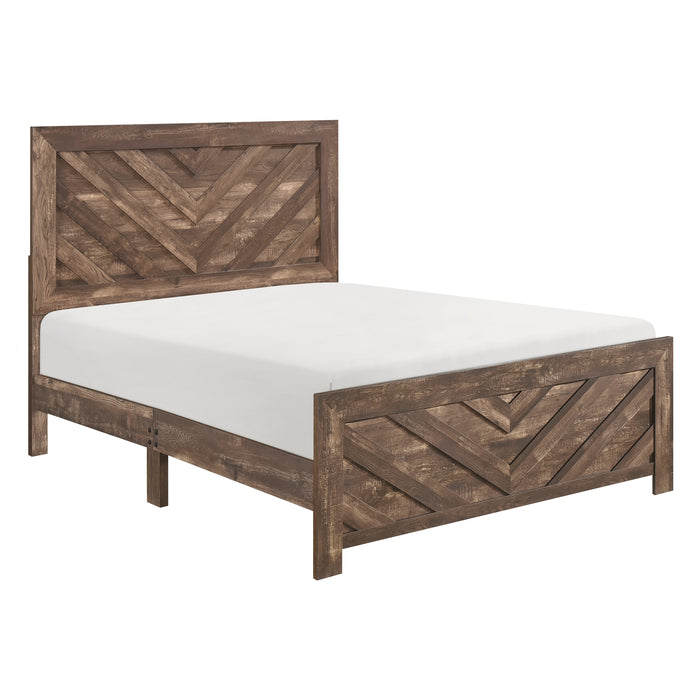 Corbin Eastern King Bed in Brown - 1534NPK-1EK