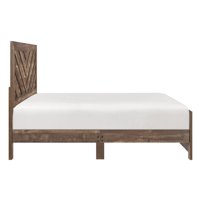 Corbin Eastern King Bed in Brown - 1534NPK-1EK