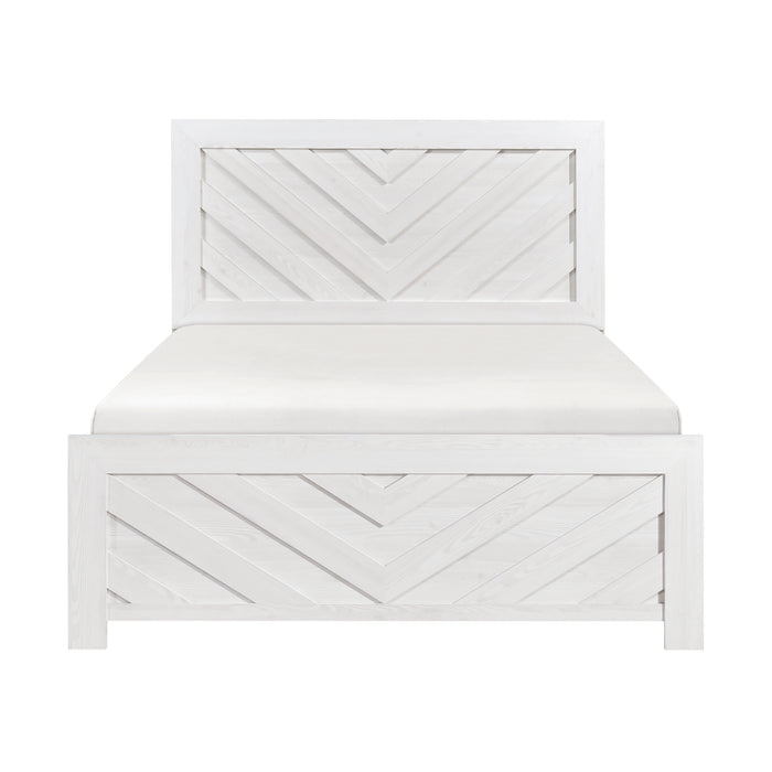 Corbin Full Bed in White - 1534NPWHF-1 image